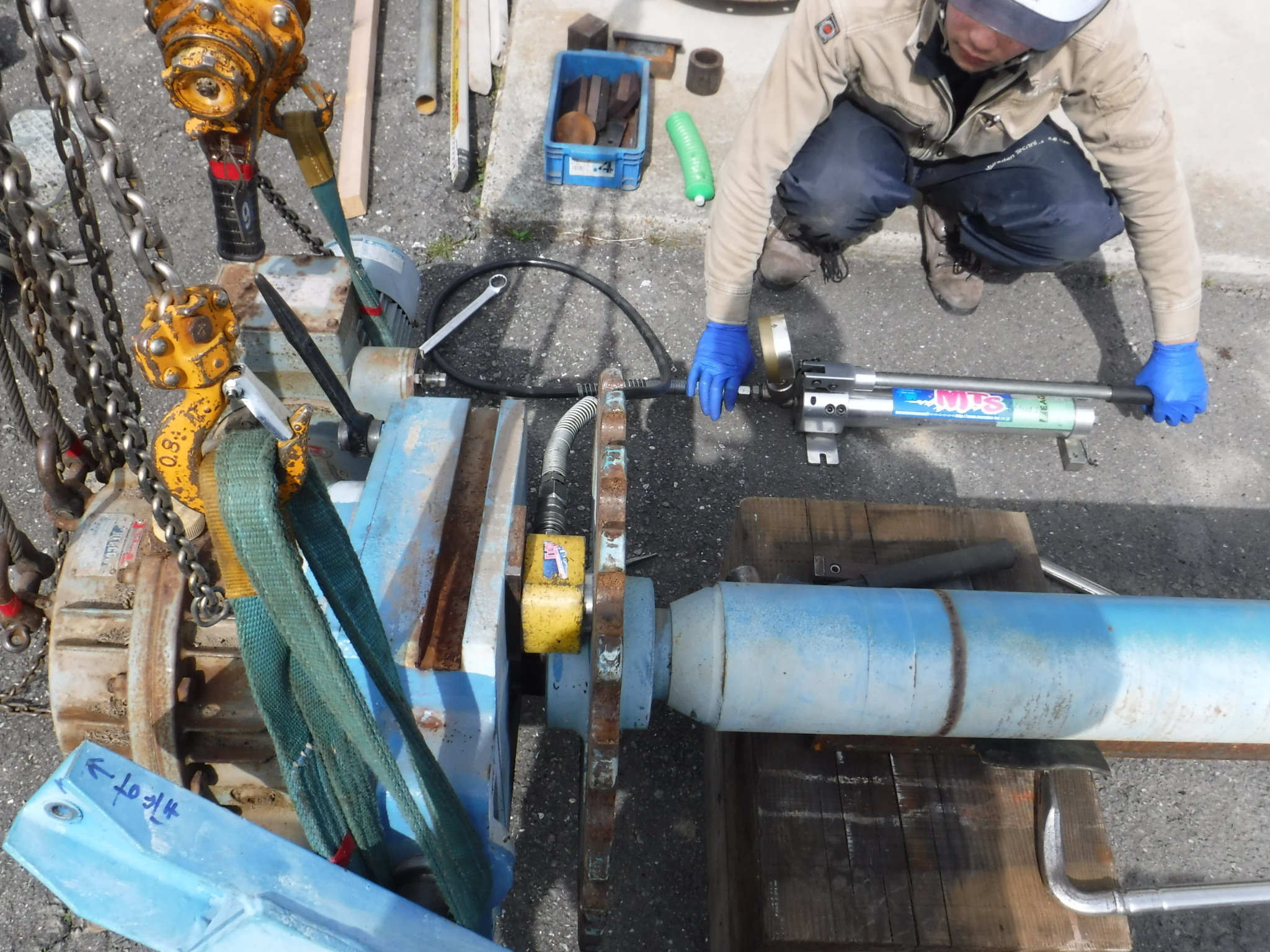 仮屋除塵機整備工事